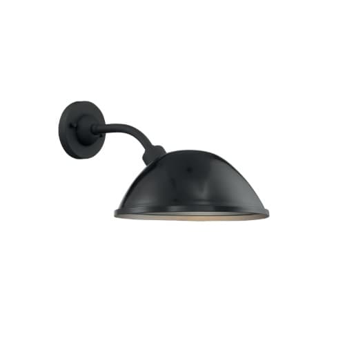 60W South Street Series Wall Sconce, Black & Silver
