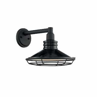Nuvo 60W Blue Harbor Series Wall Sconce, Black & Silver