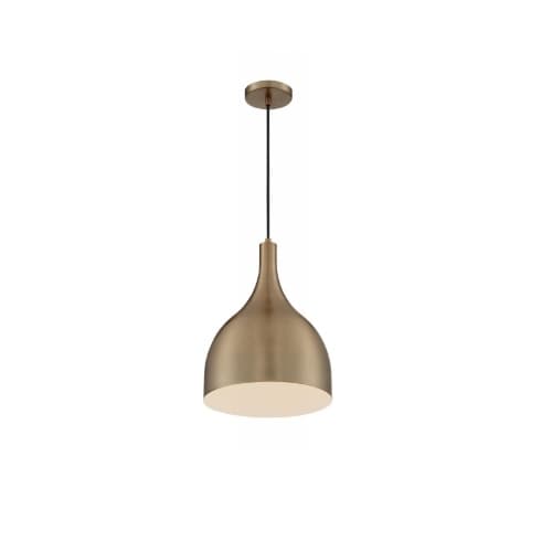 Nuvo 100W Bellcap Series Large Pendant Light, Burnished Brass