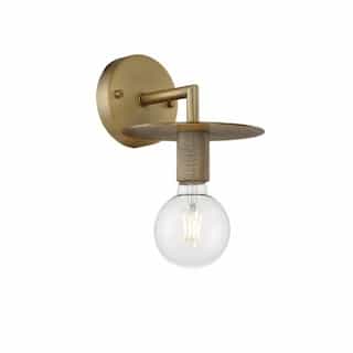 Nuvo 60W Bizet Series Wall Sconce, Vintage Brass