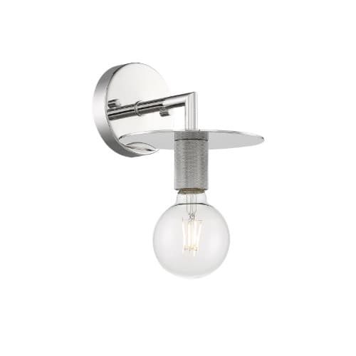 Nuvo 60W Bizet Series Wall Sconce, Polished Nickel