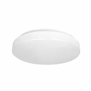 11-in 16W LED Flush Mount Fixture, Dimmable, 1100 lm, 120V, CCT Selectable, White