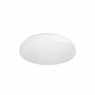 14-in 20W LED Flush Mount Fixture, Dimmable, 1330 lm, 120V, CCT Selectable, White
