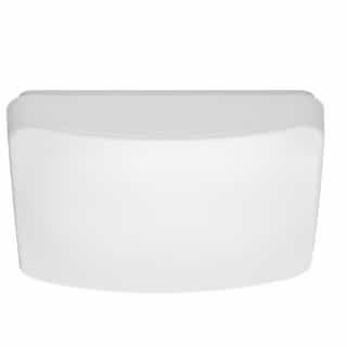 Nuvo 11-in 16W LED Flush Mount Light Square, Selectable CCT, White