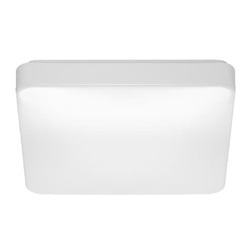 Nuvo 14-in 20W LED Flush Mount Light Square, Selectable CCT, White