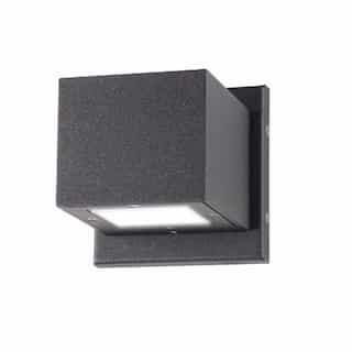 Nuvo 10W LED Verona Series Small Square Wall Light, 700 lm, 3000K, Anthracite