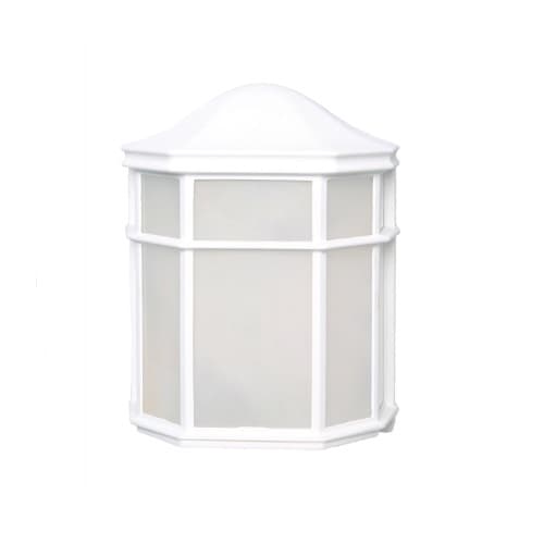 Nuvo 13.5W Cage Lantern Fixture, 820 lm, 3000K, White