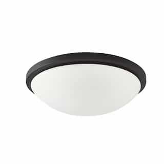 Nuvo 11" 18W LED Flush Mount Ceiling Light, Dimmable, 1530 lm, 3000K, Black