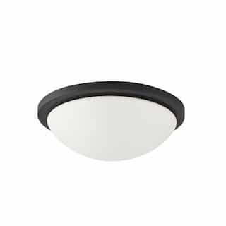 Nuvo 13" 18W LED Flush Mount Ceiling Light, Dimmable, 1530 lm, 3000K, Black