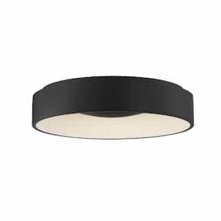 Nuvo 24" 30W LED Flush Mount Ceiling Light, Dimmable, 1700 lm, 3000K, Black 