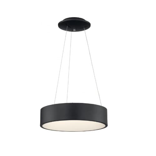 Nuvo 24" 30W LED Pendant Light, Dimmable, 1700 lm, 3000K, Black