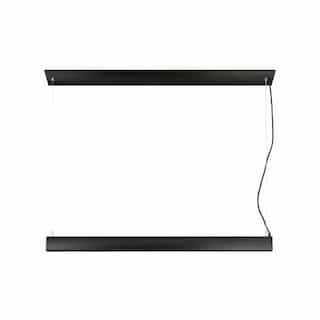 Nuvo 20W LED Linear Pendant Light, Dimmable, 1300 lm, 3000K, Black