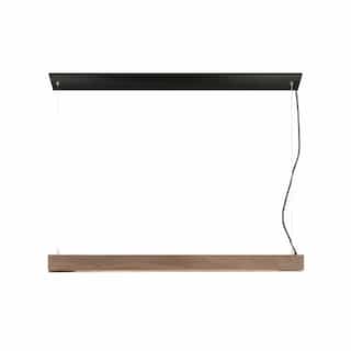 Nuvo 20W LED Linear Pendant Light, Dimmable, 1300 lm, 3000K, Wood