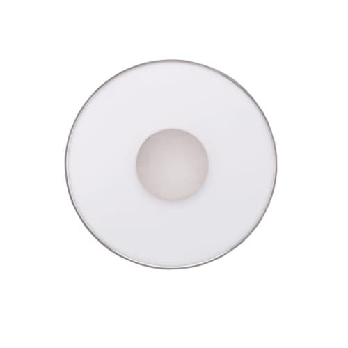 Nuvo 13" 26W LED Round Flush Mount Ceiling Light, Dimmable, 1600 lm, 3000K, Polished Nickel