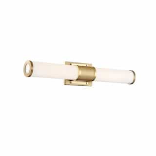 Nuvo 26W Caper Series LED Vanity Light w/ Acrylic Lens, Dim, 2210 lm, 3000K, Brushed Brass