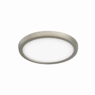 13W 9-in Round LED Downlight, 120V, Brushed Nickel, CCT Select