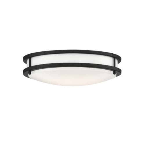 Satco 13-in 25W LED Glamour Flush Mount, 2250 lm, 120V, CCT Selectable, BLK