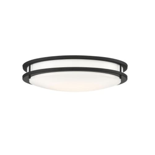 Satco 17-in 25W LED Glamour Flush Mount, 2250 lm, 120V, CCT Selectable, BLK