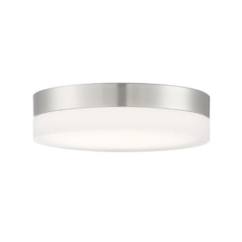 Nuvo 11" 25W LED Flush Mount Ceiling Light, Dimmable, 2125 lm, 3000K, Brushed Nickel