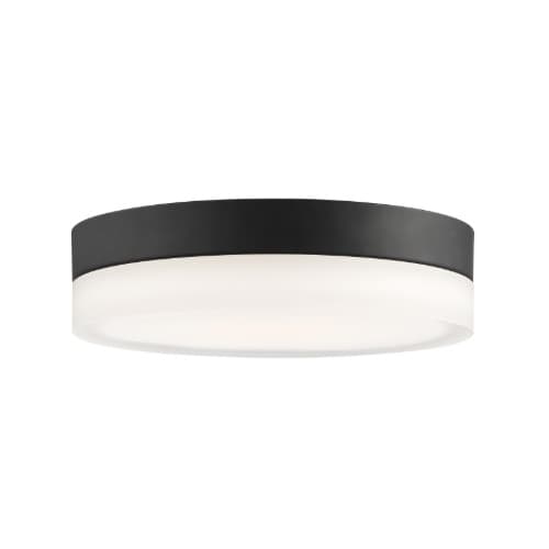 Nuvo 9" 18W LED Flush Mount Ceiling Light, Dimmable, 1500 lm, 3000K, Black