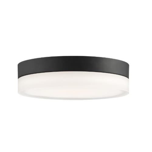 Nuvo 11" 25W LED Flush Mount Ceiling Light, Dimmable, 2125 lm, 3000K, Black