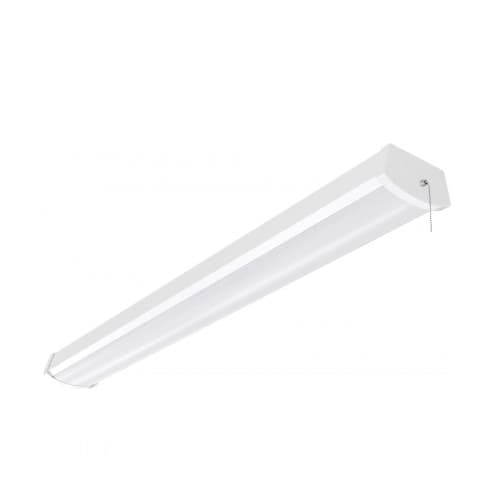 Nuvo 40W 4-ft LED Ceiling Wrap w/ Pull Chain, 3200 lm, 3000k, White