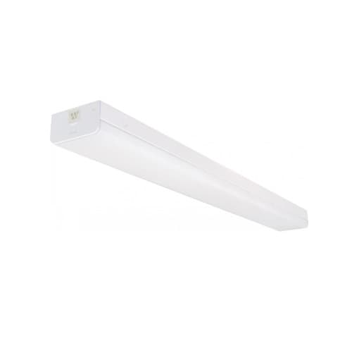 Nuvo 4 ft 40W LED Wide Strip Light w/ Sensor, Connectible, Dimmable, 4829 lm, 4000K