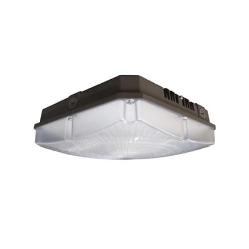 Nuvo 28W LED Canopy Light, Dimmable, 3360 lm, 5000K, Bronze