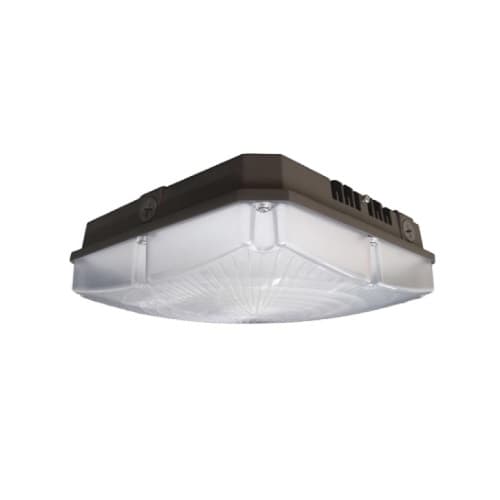 10" 40W LED Canopy Light, Dimmable, 4800 lm, 4000K, Bronze