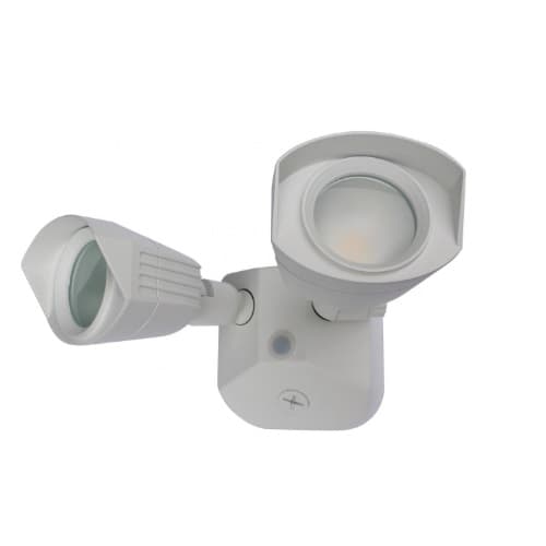 20W LED Security Light, Dual Head, 1900 lm, 3000K, White