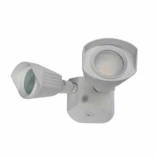 Nuvo 20W LED Security Light, Dual Head, 1900 lm, 4000K, White