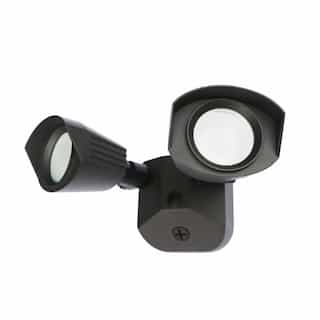 Nuvo 20W LED Security Light, Dual Head, 1900 lm, 4000K, Bronze