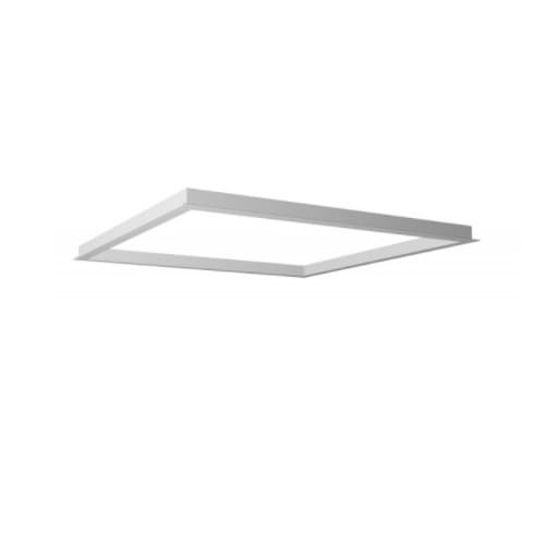 Nuvo 2x2 Backlit Panel Drywall Flange Kit, White