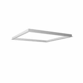 Nuvo 2x2 Backlit Panel Drywall Flange Kit, White