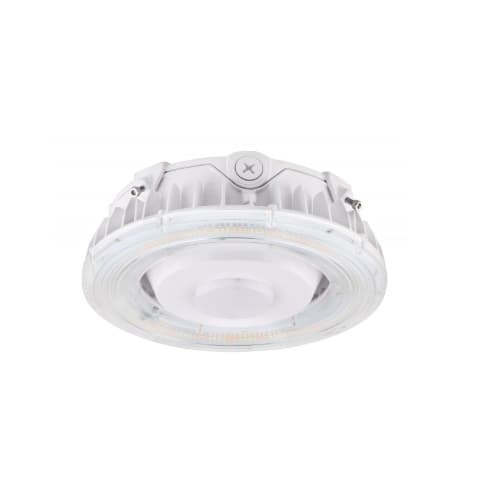 55W LED Canopy Fixture, 7546 lm, 100V-277V, Selectable CCT, White