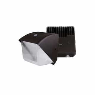 40W Semi Cut-Off LED Wall Pack w/ Photocell, 120V-277V, CCT Selectable