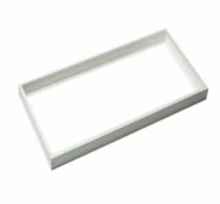 Satco 2X4 LED Flat Panel Fixture Frame Kit, White