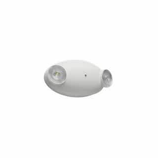 Satco 0.8W Dual Head Emergency Light, 120V/277V, 240 lm, 5700K, White