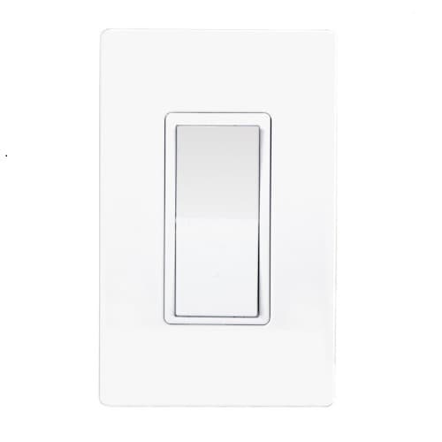 Satco Z-Wave In-Wall Auxiliary Switch, 3-Way, White