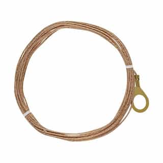 10-ft Bare Copper Ground Wire w/ Lug, 18/1