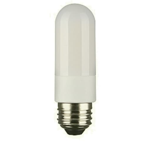 8W LED T10 Bulb, Dimmable, E26, 120V, 860 lm, 40000K, Frosted