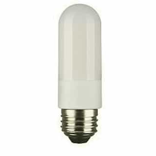 Satco 8W LED T10 Bulb, Dimmable, E26, 120V, 860 lm, 40000K, Frosted