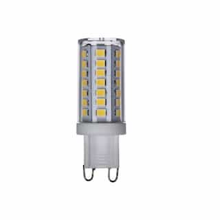 5W LED T4 Bulb, Non-Dimmable, G9, 550 lm, 120V, 3000K, Clear