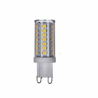 5W LED T4 Bulb, Non-Dimmable, G9, 550 lm, 120V, 4000K, Clear