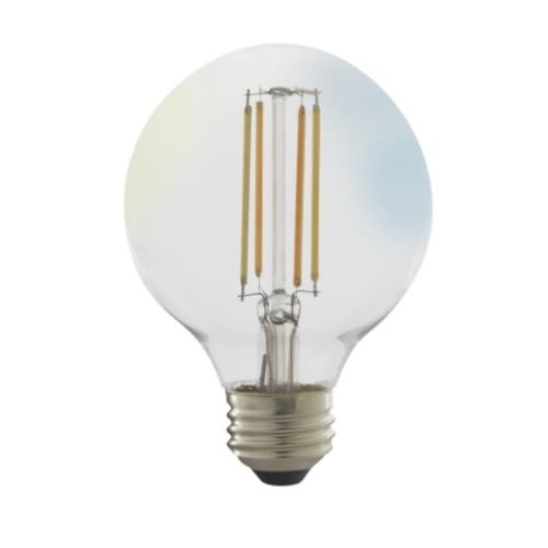 Satco 4.5W Smart LED G25 Bulb, E26, 450 lm, 120V, Clear, Tunable White
