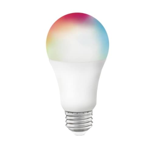 Satco 9.5W Smart LED A19 Bulb, E26, 800 lm, 120V, RGB & Tunable White