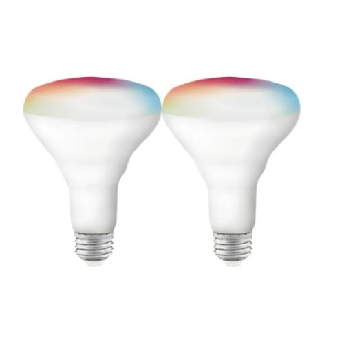 9.5W Smart LED BR30 Bulb, E26, 800 lm, 120V, RGB & Tunable White