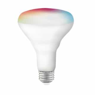 Satco 9.5W Smart LED BR30 Bulb, E26, 760 lm, 120V, RGB & Tunable White