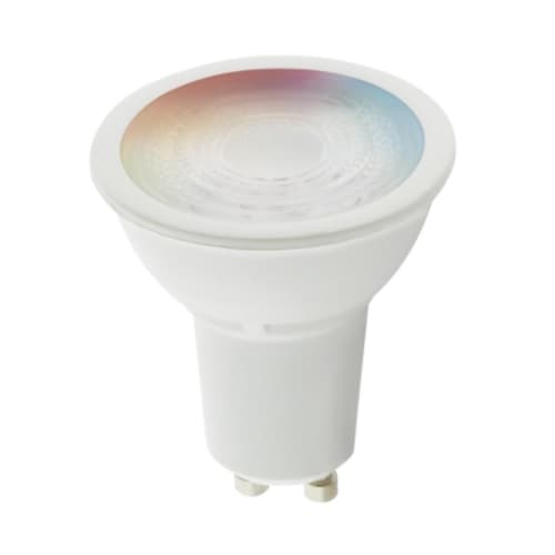 Satco 5.5W Smart LED MR16 Bulb, GU10, 400 lm, 120V, RGBW & Tunable White