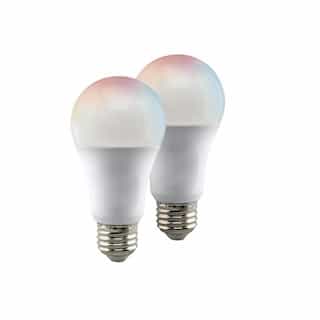 10W LED A19 Bulb, Dimmable, E26, 800 lm, 120V, Starfish IOT, White